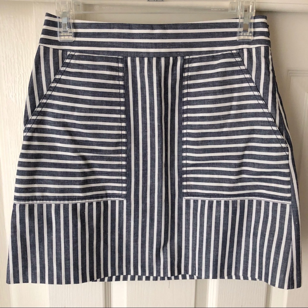 1. State Striped Skirt